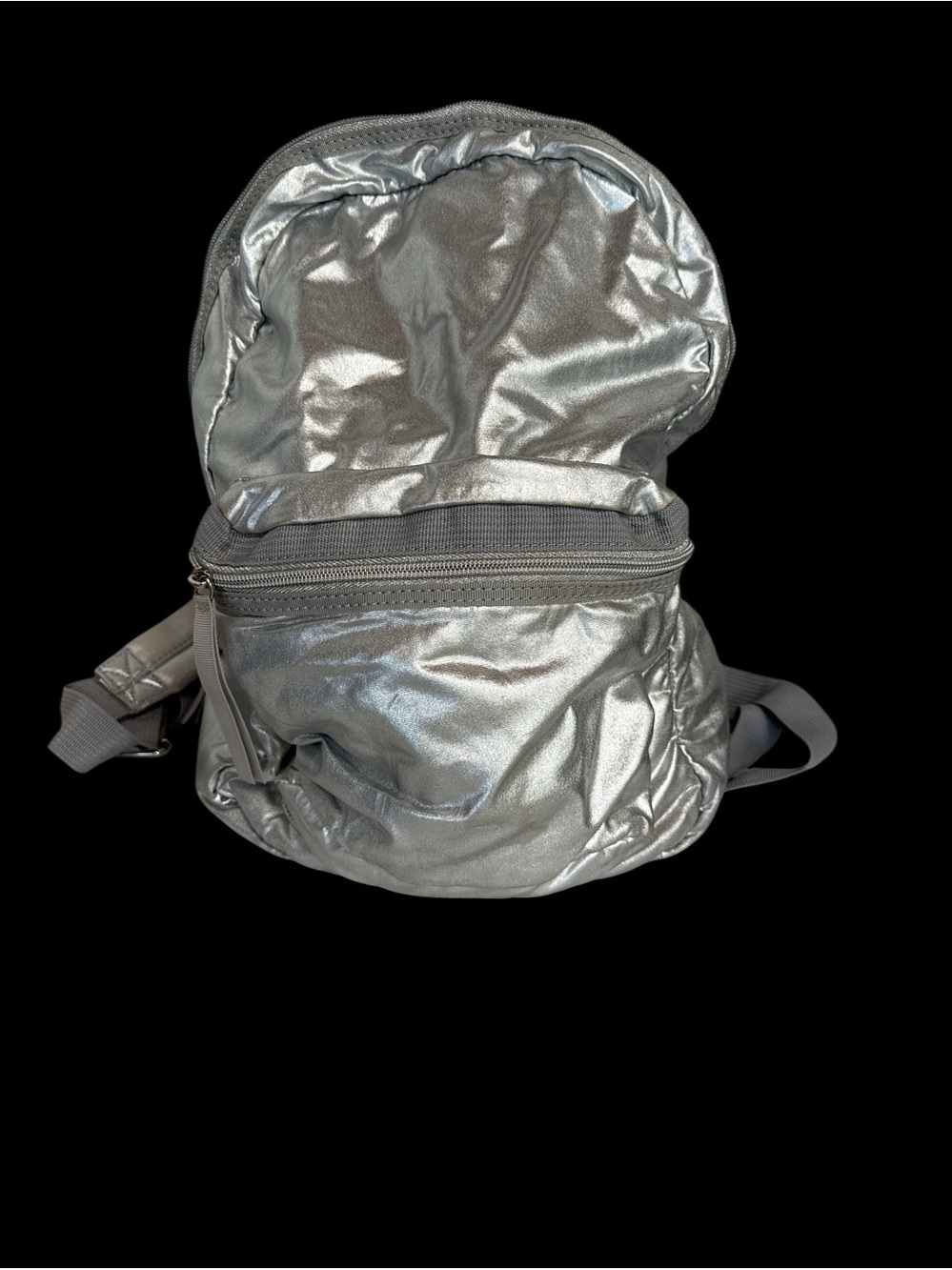 GO Cynthia Rowley Silver Metallic Backpack